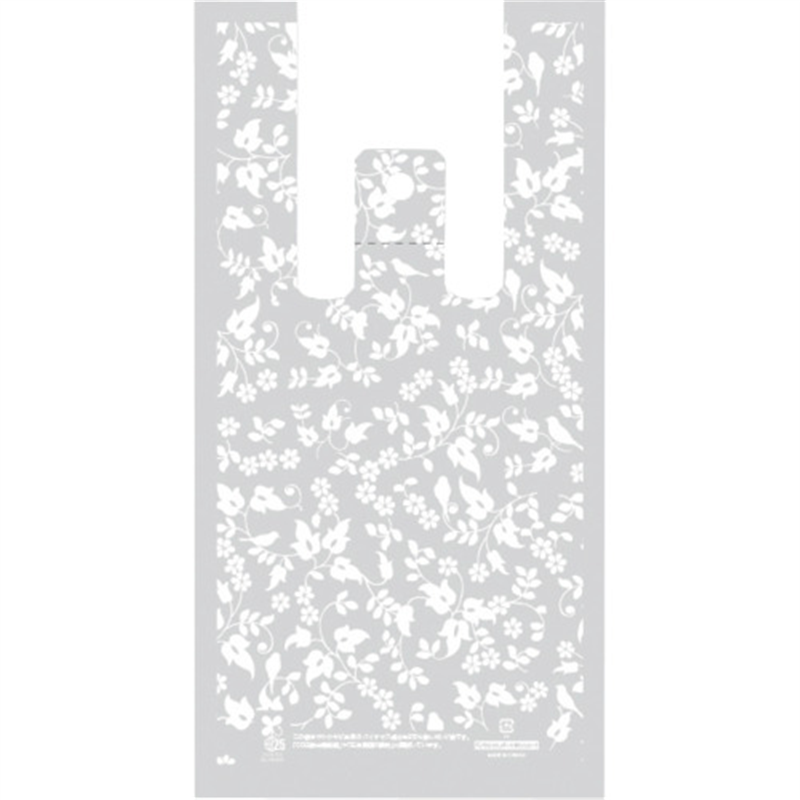 HEIKO レジ袋 バイオハンドハイパー ホワイトリーフ S 100枚入り 1袋（ご注文単位1袋）【直送品】