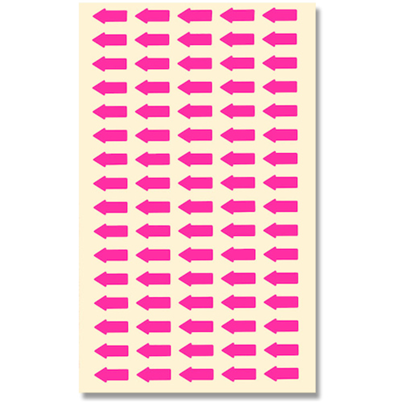 HEIKO タックラベル 矢印 No.639 蛍光ピンク 6×13 160枚入り 1束（ご注文単位1束）【直送品】