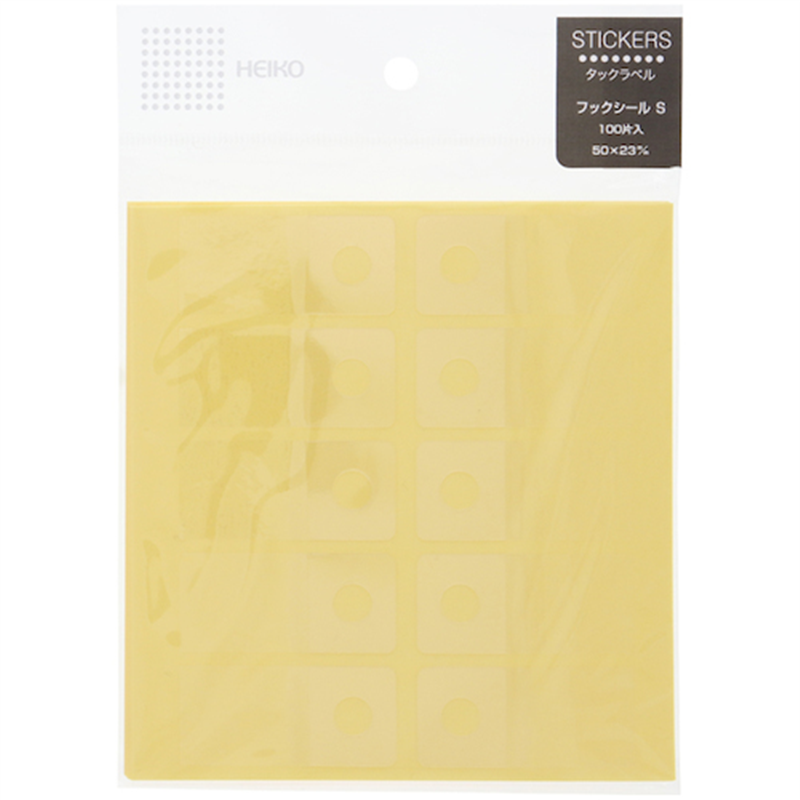 HEIKO フックシール S 100枚入り 1束（ご注文単位1束）【直送品】