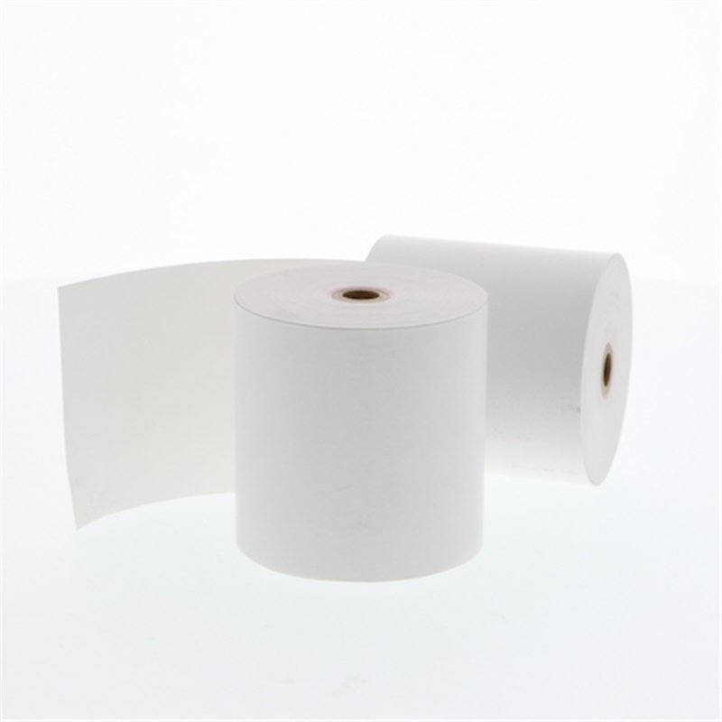 シモジマ レジペーパー 感熱プリンタロール紙 感熱 80×63m×12 2巻入り 1袋（ご注文単位1袋）【直送品】