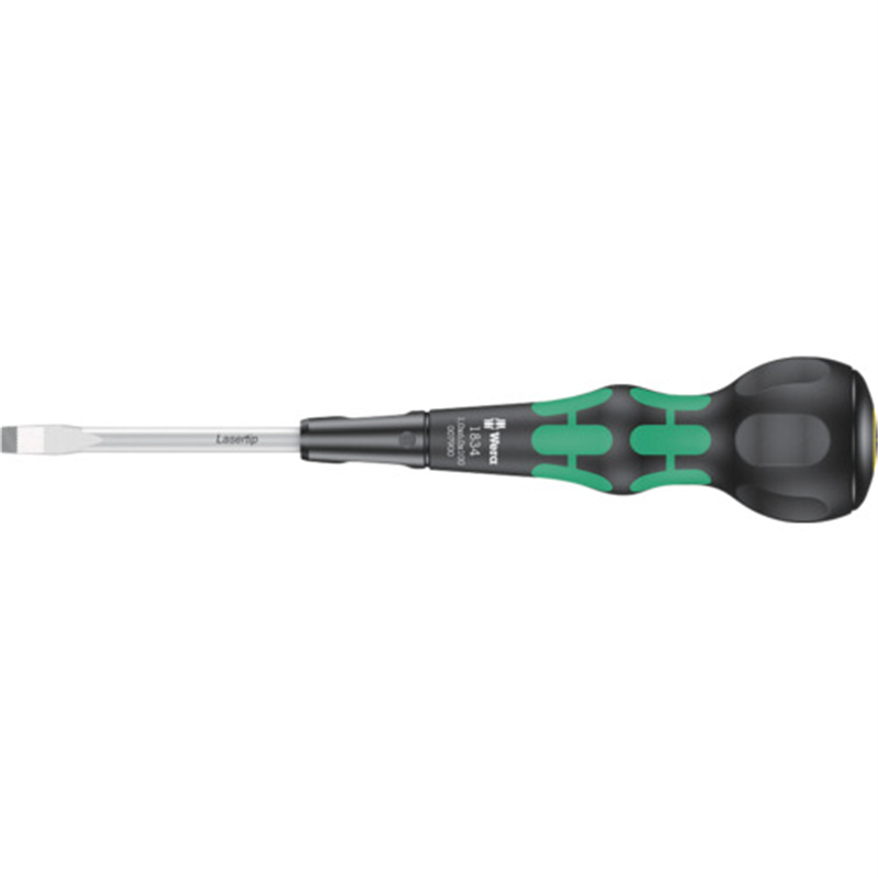 Wera 1834クラフトフォームボールグリップドライバー 1.0X6.0X100mm 1本（ご注文単位1本）【直送品】