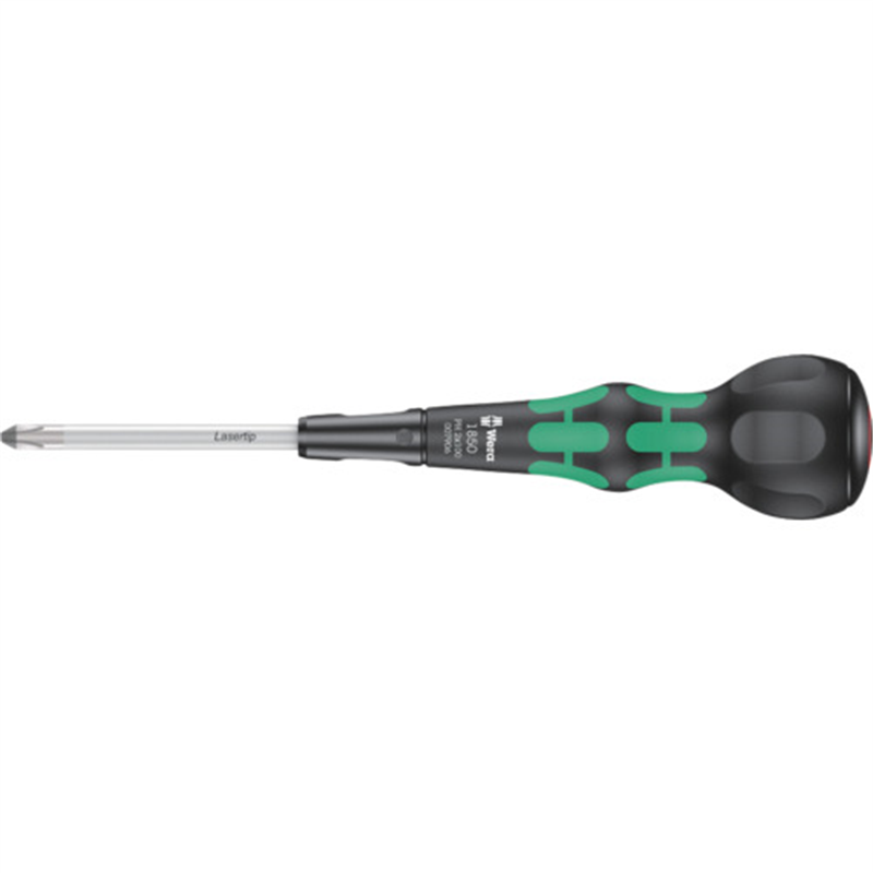 Wera 1850クラフトフォームボールグリッププラスドライバー PH2X100 1本（ご注文単位1本）【直送品】