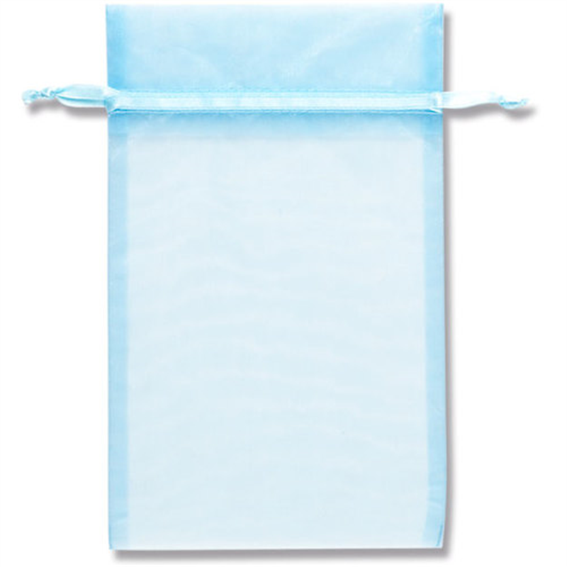 HEIKO ギフト巾着袋 オーガンジーバッグ ミスト L 10枚入り 1束（ご注文単位1束）【直送品】