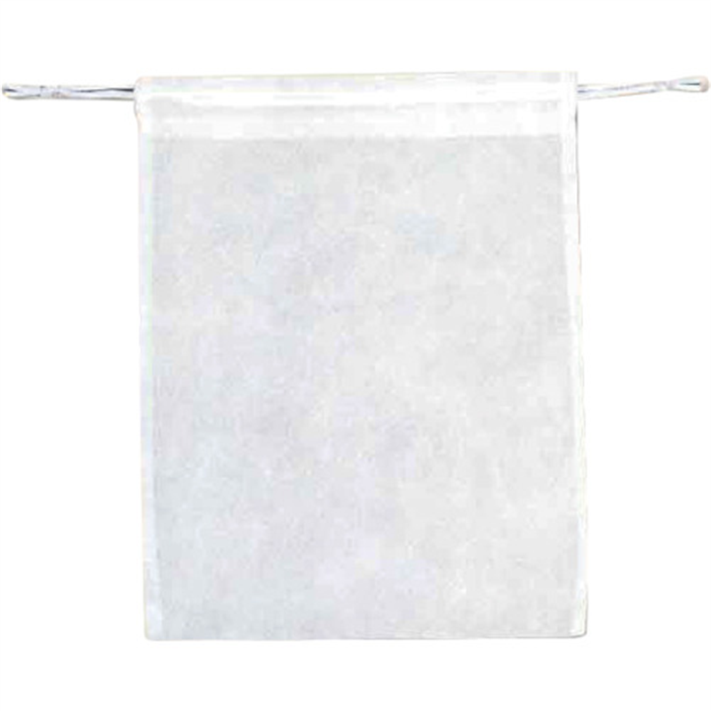 HEIKO 不織布バッグ 巾着タイプ 薄口シロ K25-33 10枚入り 1袋（ご注文単位1袋）【直送品】
