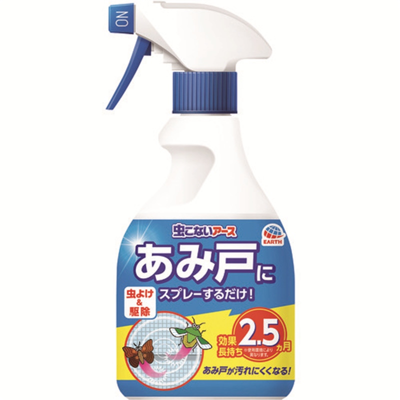 アース 防虫用品 虫こないアース あみ戸にスプレーするだけ 360ml 1本（ご注文単位1本）【直送品】