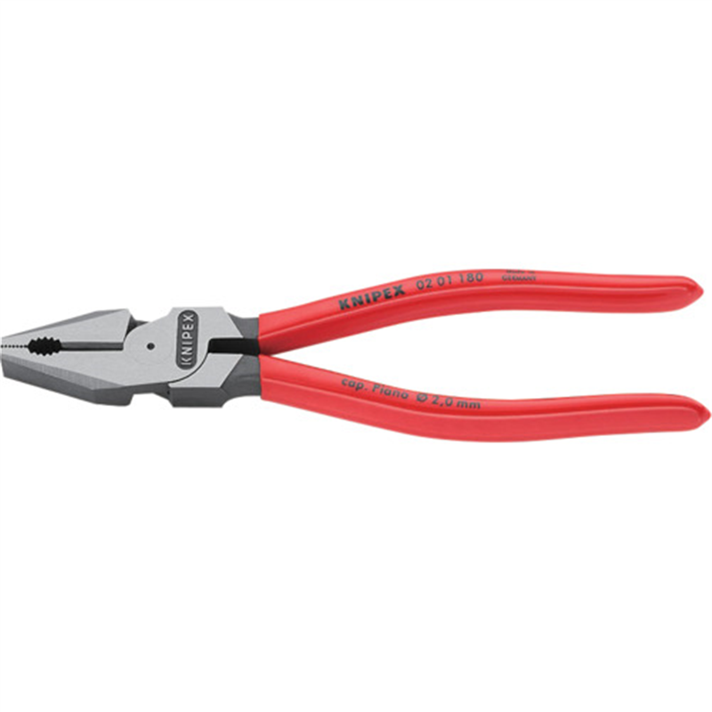 KNIPEX 強力型ペンチ プラスチックハンドル 180mm (SB店頭展示パッケージ仕様) 1丁（ご注文単位1丁）【直送品】