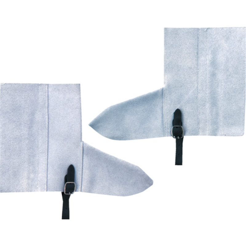 富士グローブ LS-403皮製 マジック式足カバー 1足（ご注文単位1足）【直送品】