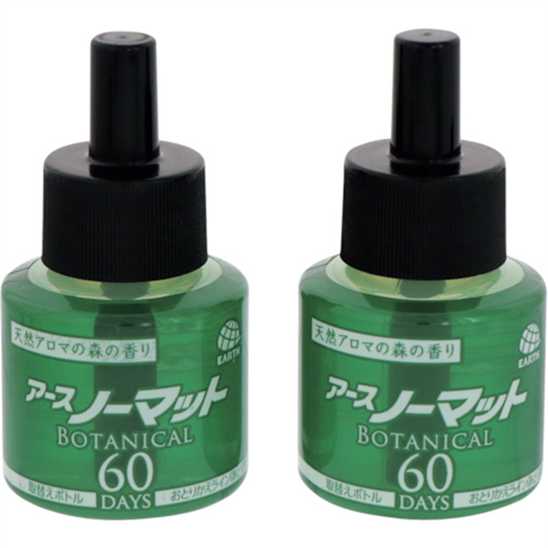 アース アースノーマット BOTANICAL 取替えボトル 60日用 2本入 1箱（ご注文単位1箱）【直送品】