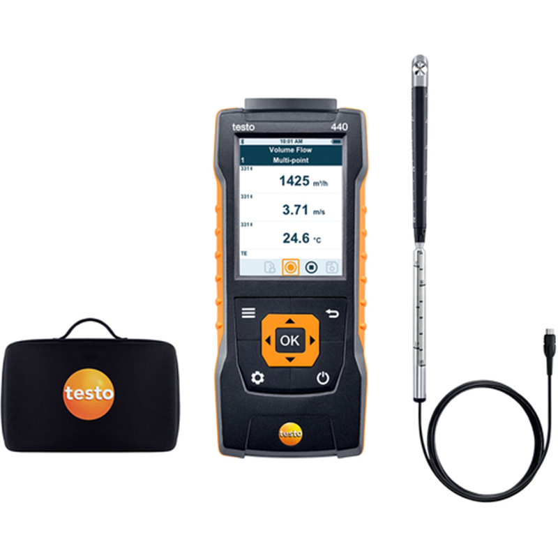TESTO ベーン式風速計 testo 440 16mmベーン式風速プローブセット 1セット（ご注文単位1セット）【直送品】