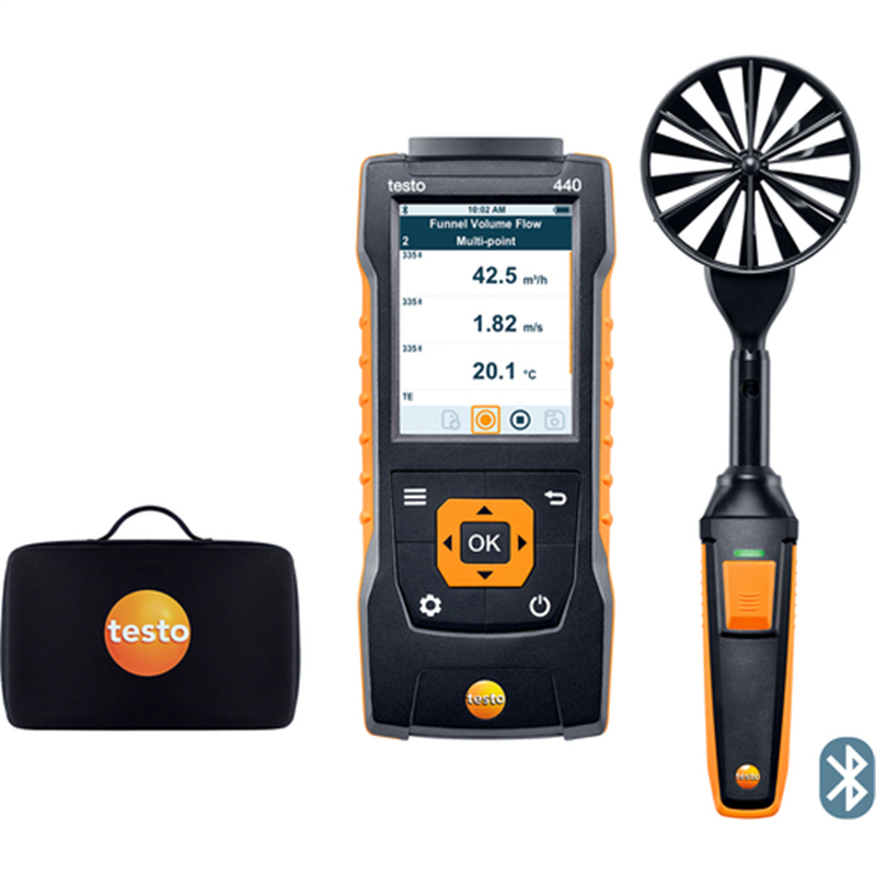 TESTO ベーン式風速計 testo 440 100mmベーン式風速プローブセット 1セット（ご注文単位1セット）【直送品】