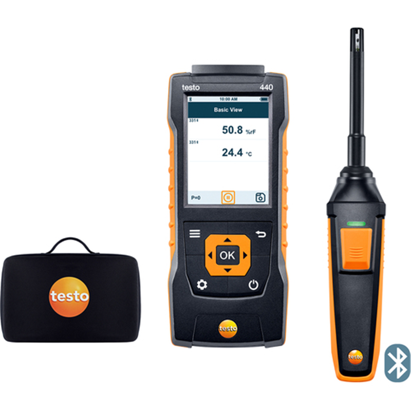 TESTO 温湿度計 testo 440 温湿度プローブセット 1セット（ご注文単位1セット）【直送品】