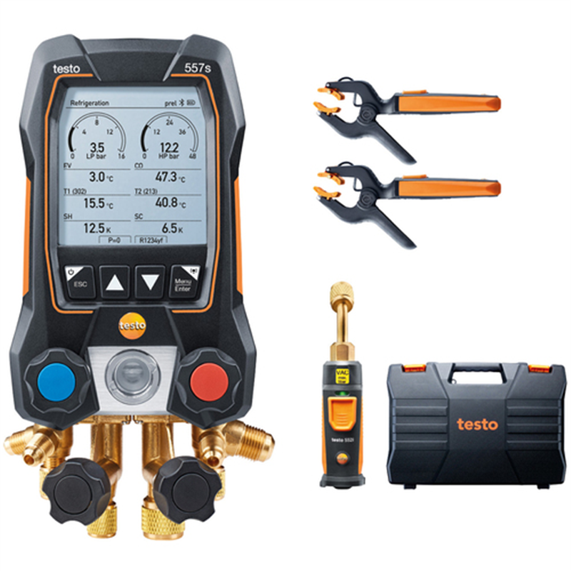 TESTO デジタルマニホールド testo 557s セット 1セット（ご注文単位1セット）【直送品】