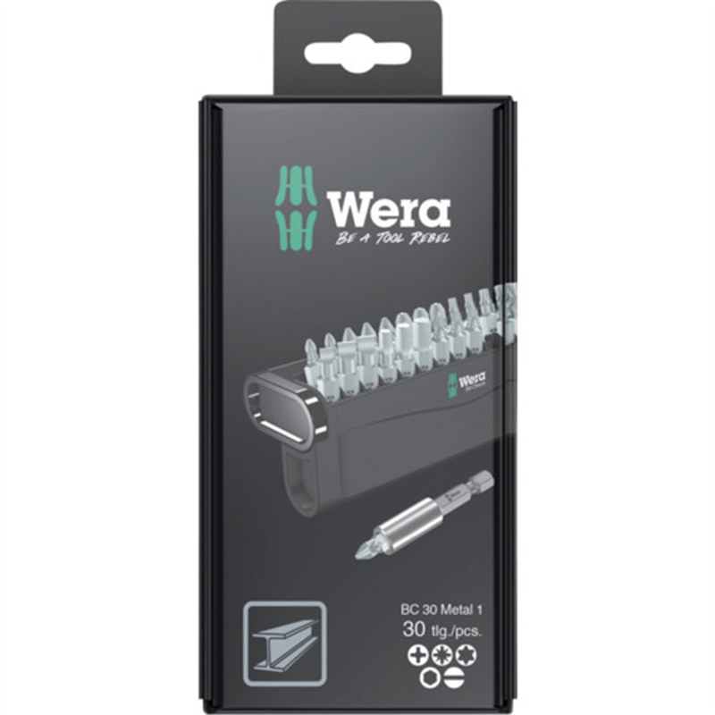 Wera ビットチェック 30 金属用1 SB 1セット（ご注文単位1セット）【直送品】