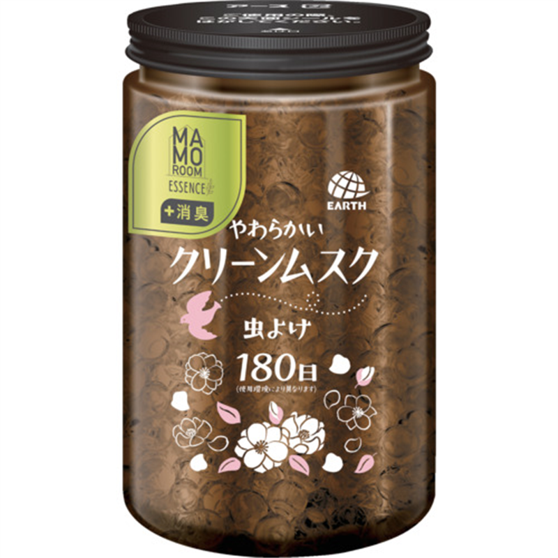 アース マモルームエッセンス 虫よけパール 180日用 やわらかいグリーンムスク 1個（ご注文単位1個）【直送品】