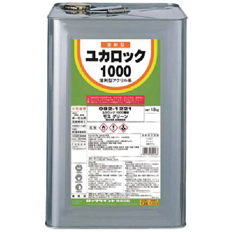 ロック ユカロック#1000 ディープグリーン 15KG 1缶（ご注文単位1缶）【直送品】