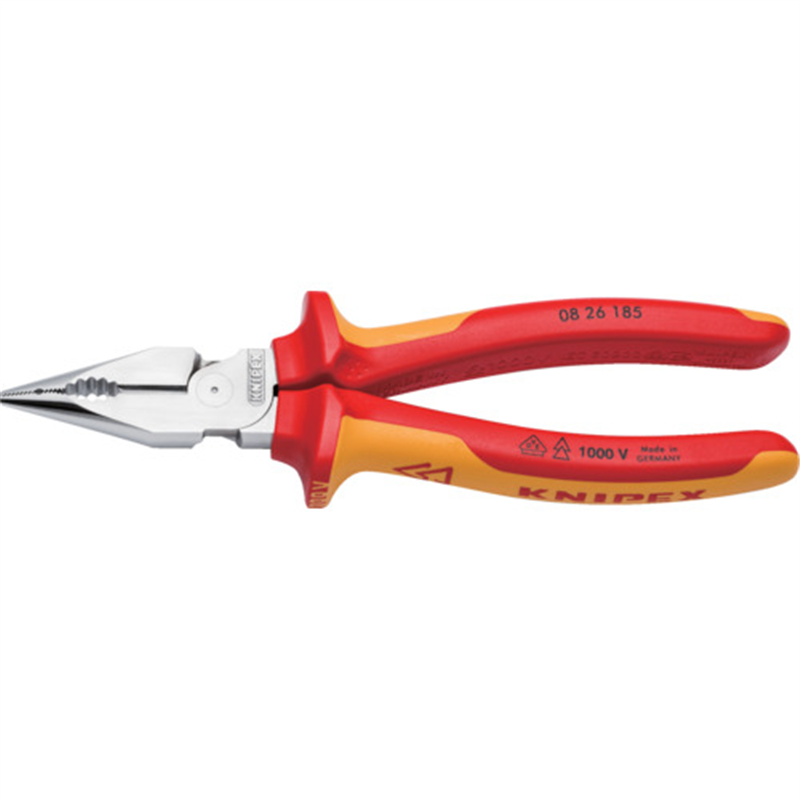 KNIPEX 1000V絶縁ニードルノーズペンチ 絶縁コンフォートハンドル 185mm 1丁（ご注文単位1丁）【直送品】