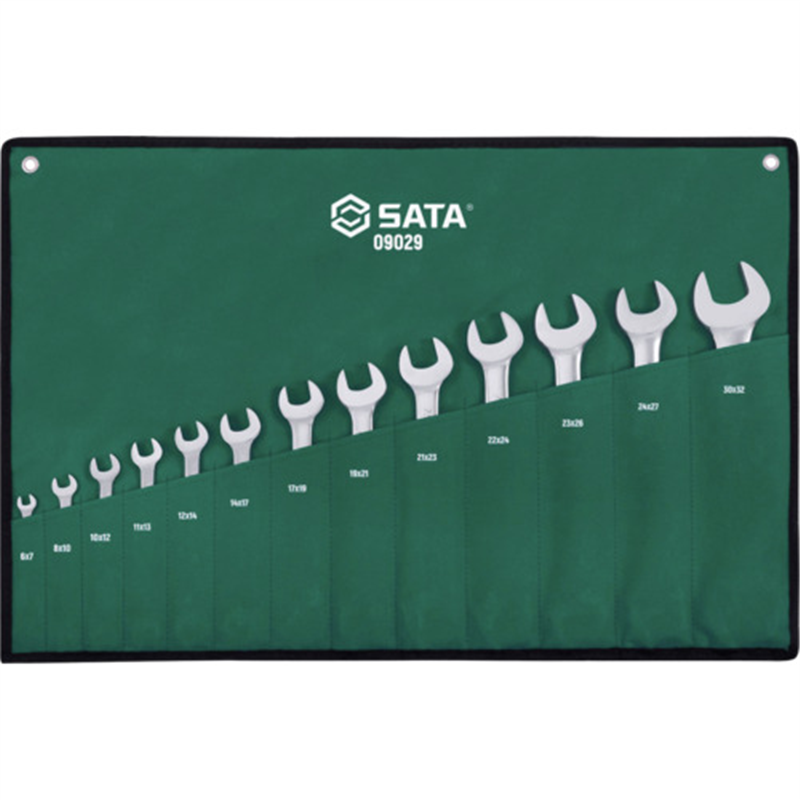 SATA 両口スパナセット(13点) 1セット（ご注文単位1セット）【直送品】