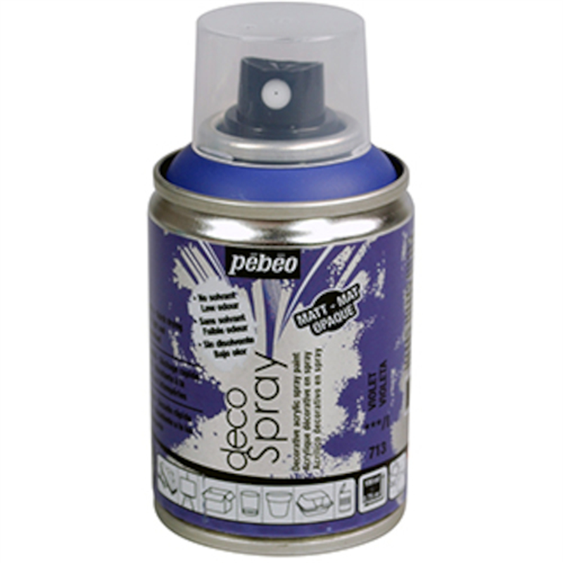 Pebeo デコスプレー 100ml マット色 バイオレット 1本(ご注文単位1本)【直送品】