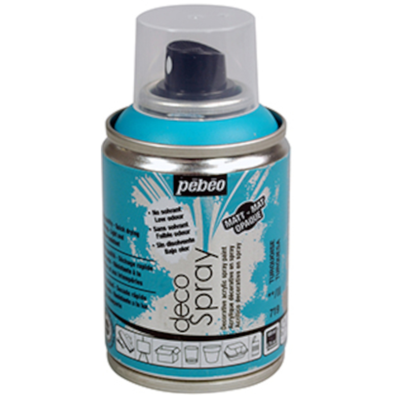 Pebeo デコスプレー 100ml マット色 ターコイズ 1本(ご注文単位1本)【直送品】