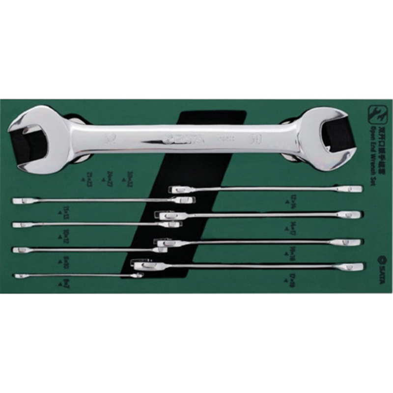 SATA 両口スパナセット(11点) 1セット（ご注文単位1セット）【直送品】