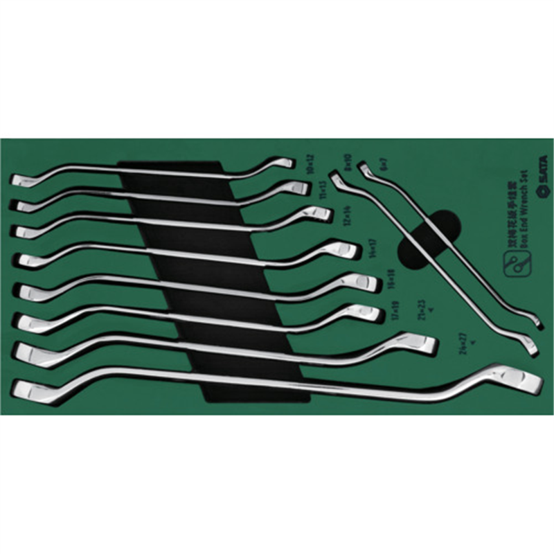 SATA 両口めがねレンチセット(10点)55° 1セット（ご注文単位1セット）【直送品】