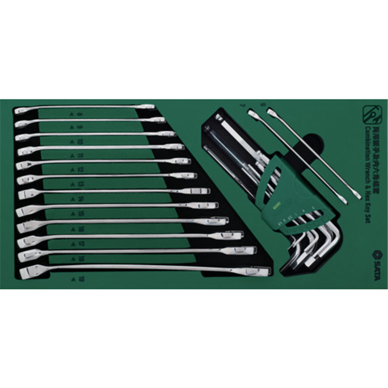 SATA コンビネーションレンチ&六角棒セット(23点) 1セット（ご注文単位1セット）【直送品】