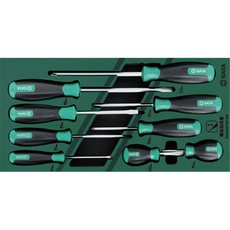 SATA ドライバー 9点 セット トレー入り 1セット（ご注文単位1セット）【直送品】