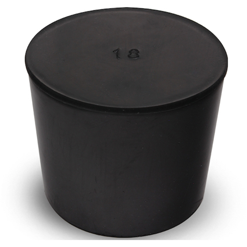 KOKUGO 天然ゴム栓 黒 No.18 51.5×45.5×43.5 1個（ご注文単位1個）【直送品】
