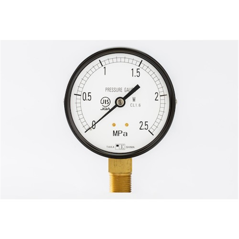高島 一般蒸気用圧力計(A枠立型・φ100)圧力レンジ0.0~0.4MPa G3/8【102704040】 1個（ご注文単位1個）【直送品】