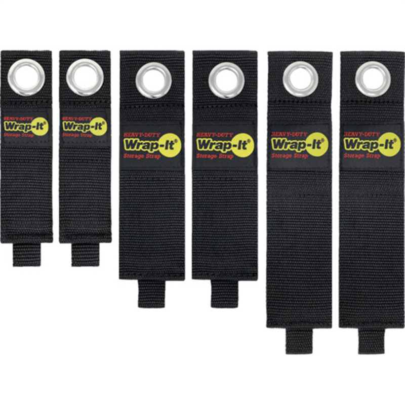 WrapーIt フック付ストラップHEAVYーDUTY 6本セット(10､13､17インチ各2本) 1個（ご注文単位1個）【直送品】