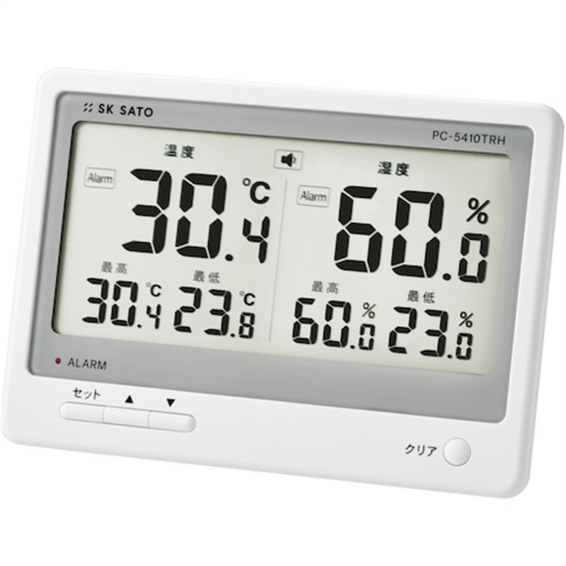 佐藤 デジタル温湿度計 PC-5410TRH (1074-10) 1個（ご注文単位1個）【直送品】