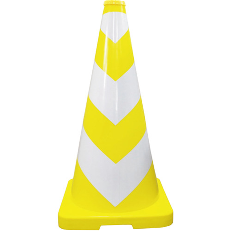 グリーンクロス ヘビーコーン 黄/白 H700 1本（ご注文単位1本）【直送品】
