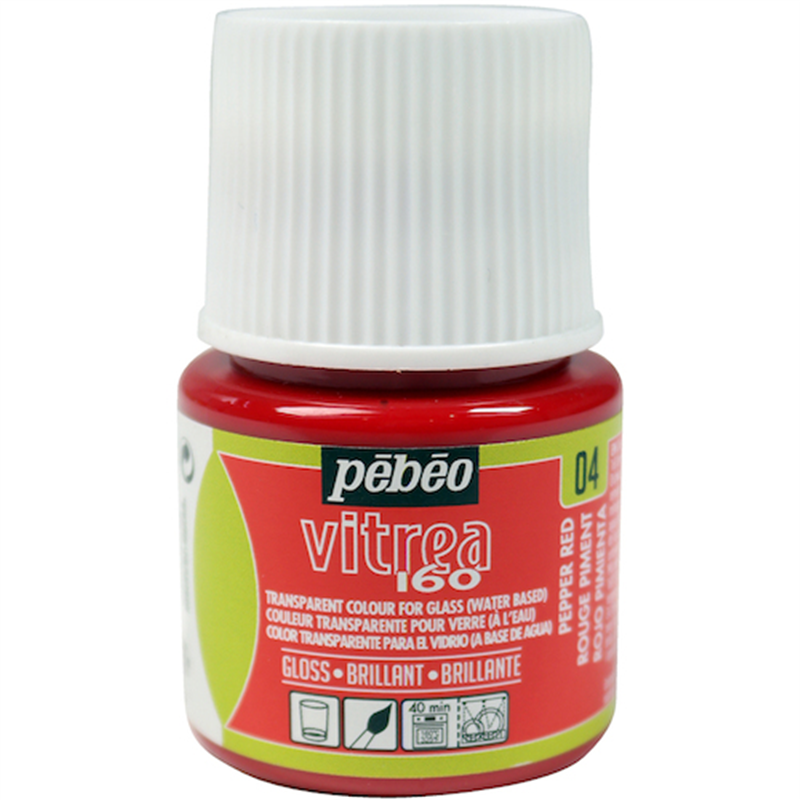Pebeo ヴィトレア 160 グロス色 ペッパーレッド04 1個（ご注文単位1個）【直送品】