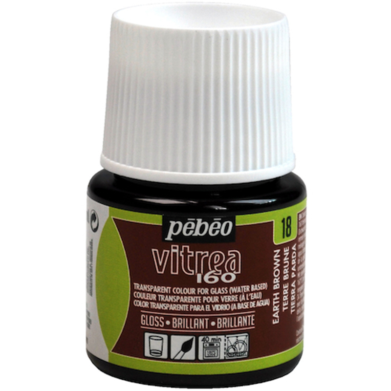 Pebeo ヴィトレア 160 グロス色 アースブラウン18 1個（ご注文単位1個）【直送品】