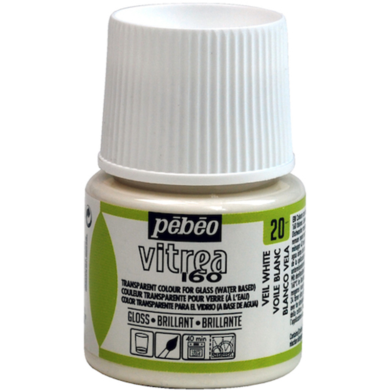Pebeo ヴィトレア 160 グロス色 ベールホワイト20 1個（ご注文単位1個）【直送品】