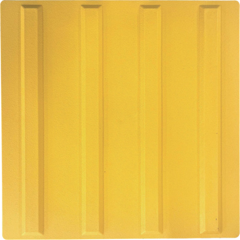 グリーンクロス 点字パネル(L) 誘導(線)黄 300×300×t9mm 1枚（ご注文単位1枚）【直送品】