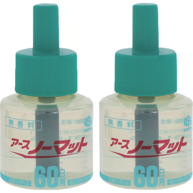 アース ノーマット取替えボトル60日用無香料2本入り 1箱（ご注文単位1箱）【直送品】