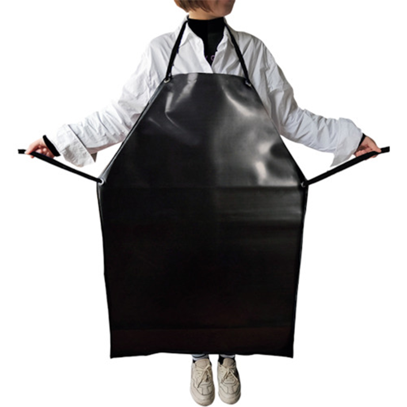 セーフラン 防水防油エプロン 黒 1枚（ご注文単位1枚）【直送品】