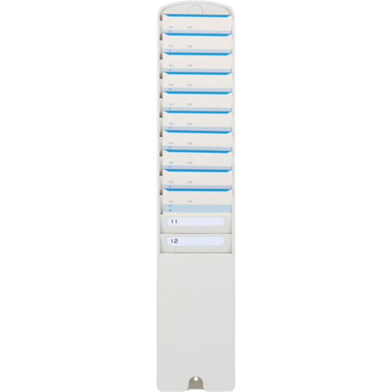 アマノ タイムカードラック 12S-W 1本（ご注文単位1本）【直送品】