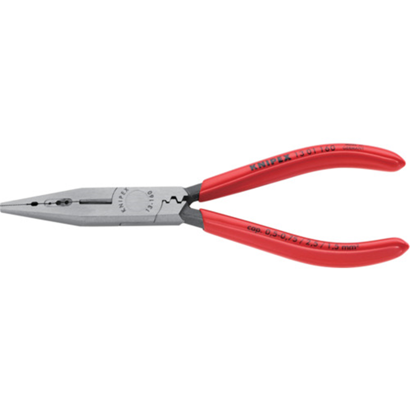 KNIPEX 【ブリスターパック仕様】電気技師用ペンチ プラスチックハンドル 160mm 1丁（ご注文単位1丁）【直送品】