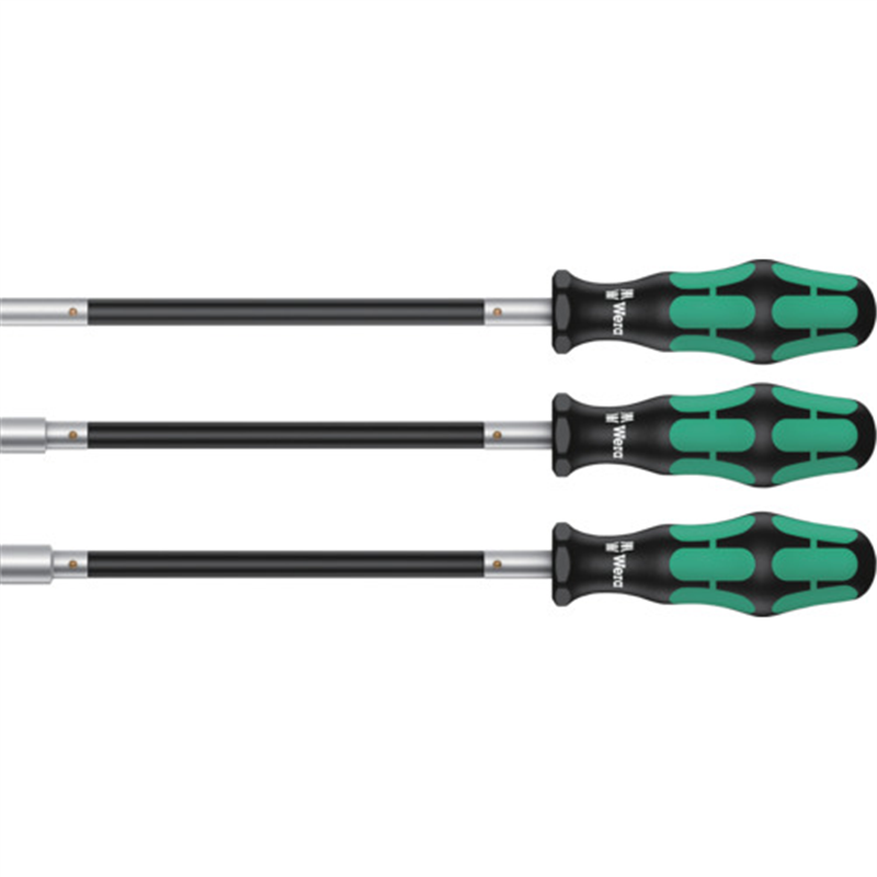 Wera 391/3 クラフトフォームナットドライバーセット 1セット（ご注文単位1セット）【直送品】