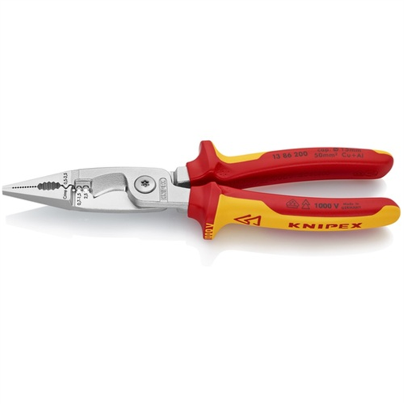 KNIPEX 絶縁エレクトロプライヤー (SB店頭展示パッケージ仕様) 1丁（ご注文単位1丁）【直送品】