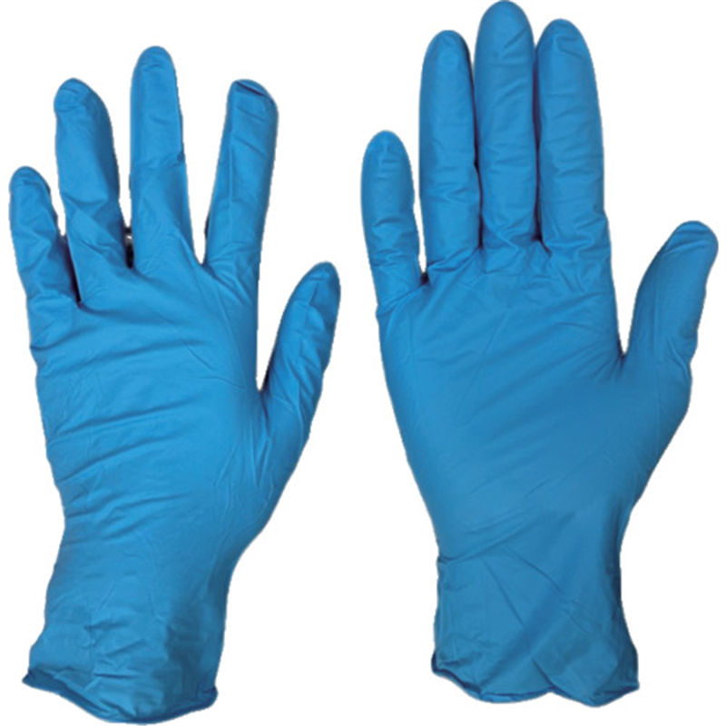 SRI TRANG ニトリル使い捨て手袋 0.09mm 粉なし青L 100枚 1箱（ご注文単位1箱）【直送品】