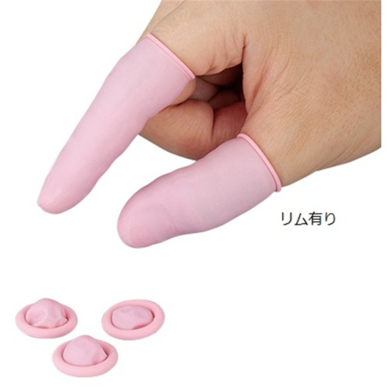 AS クリーンノールディスポリムアリ指サック ピンク M 1000個入り   1袋（ご注文単位1袋）【直送品】