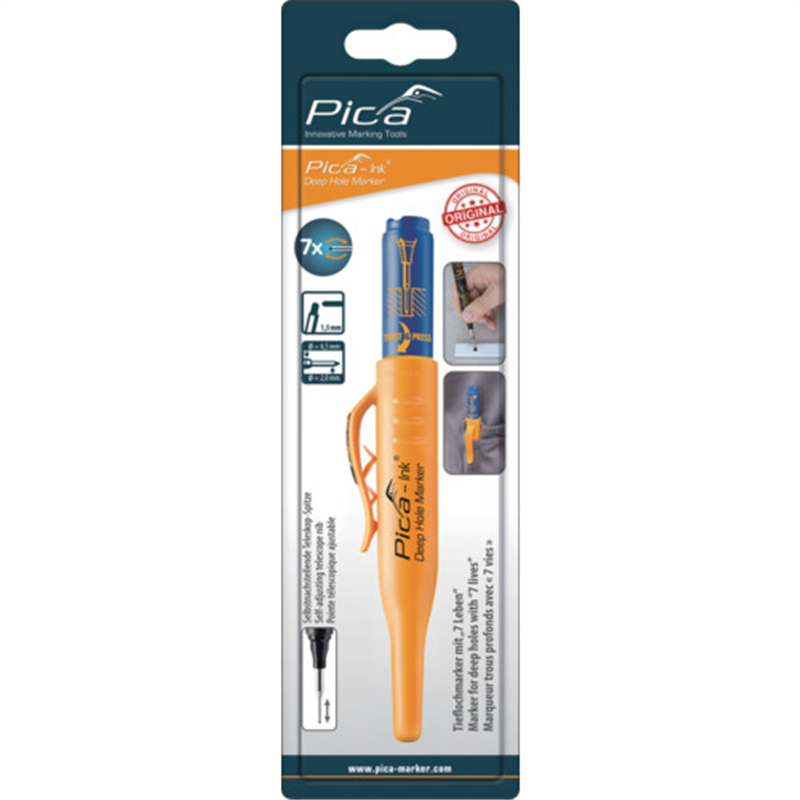 ピカマーカー 深穴インクマーカーInk 青 ブリスターパック 1本（ご注文単位1本）【直送品】