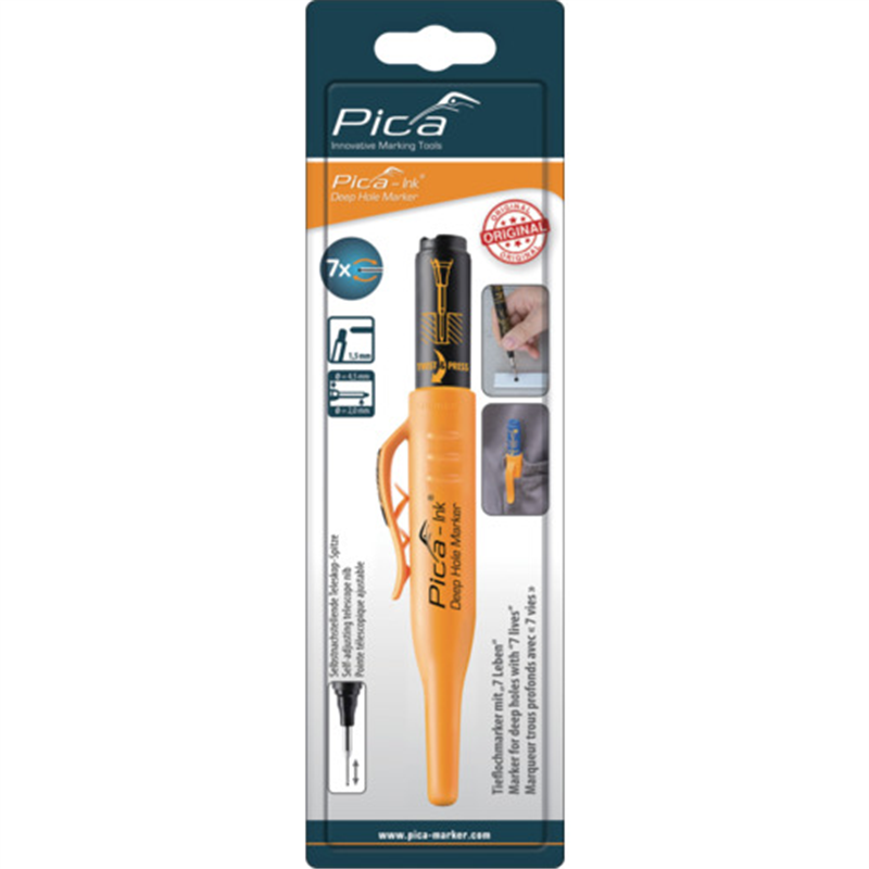 ピカマーカー 深穴インクマーカーInk 黒 ブリスターパック 1本（ご注文単位1本）【直送品】