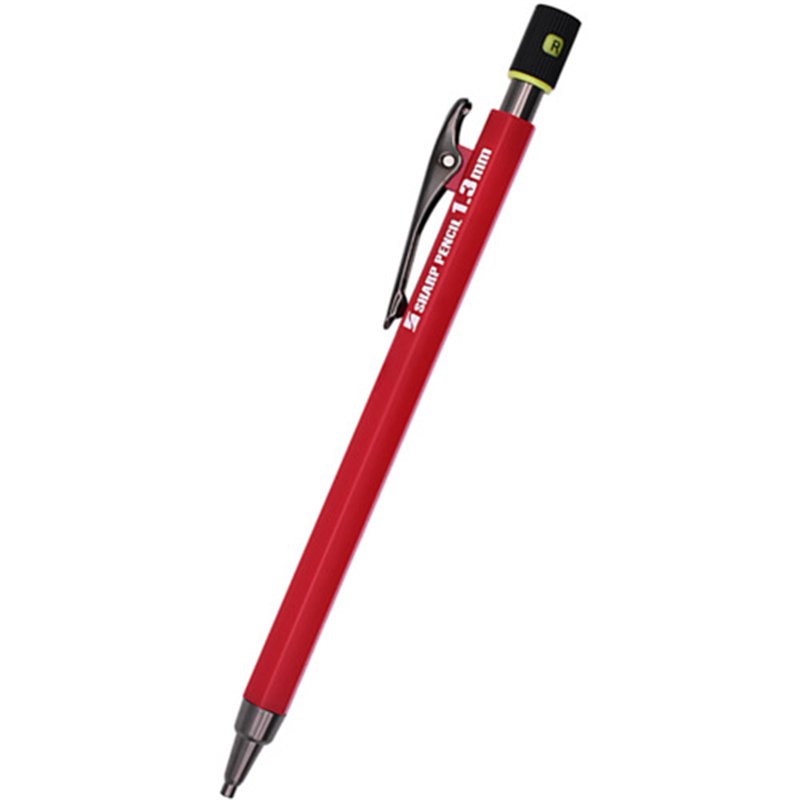 祥碩堂 白虎N 建築用シャープペンシル1.3本体 赤 1本（ご注文単位1本）【直送品】
