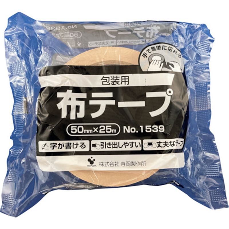 TERAOKA マルチオリーブテープNO.1539 50X25 1巻（ご注文単位1巻）【直送品】
