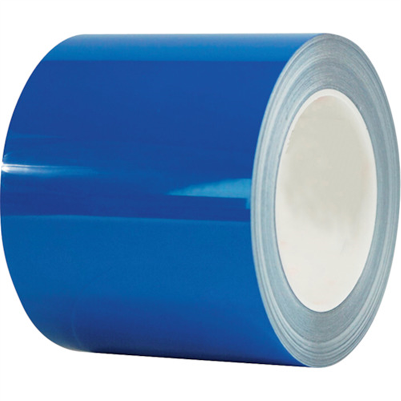 セーフラン 耐摩耗ラインテープ 幅100mm×22m 青 1巻（ご注文単位1巻）【直送品】