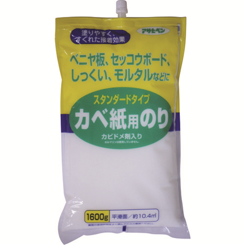 アサヒペン スタンダードタイプカベ紙用のり 1600G 765 1個（ご注文単位1個）【直送品】